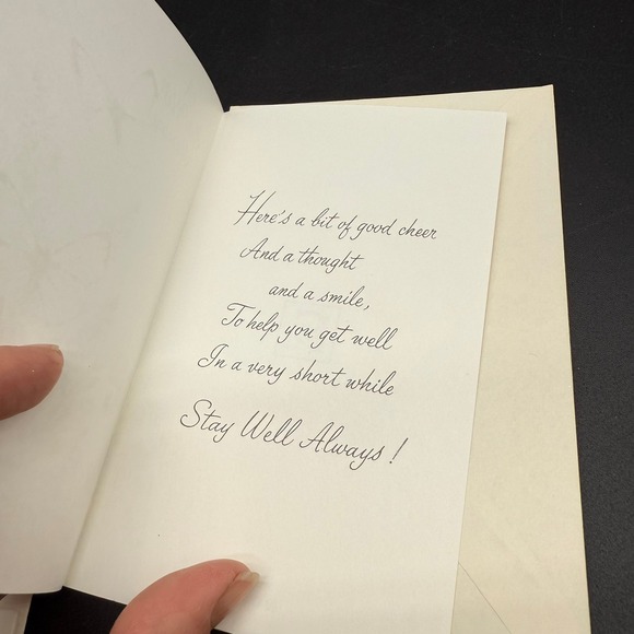 Vintage Get Well Cards with Butterflies and Botanical Floral Illustrations‎ - Picture 10 of 11